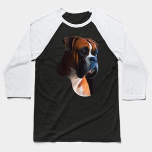 Boxer dog portrait Baseball T-Shirt